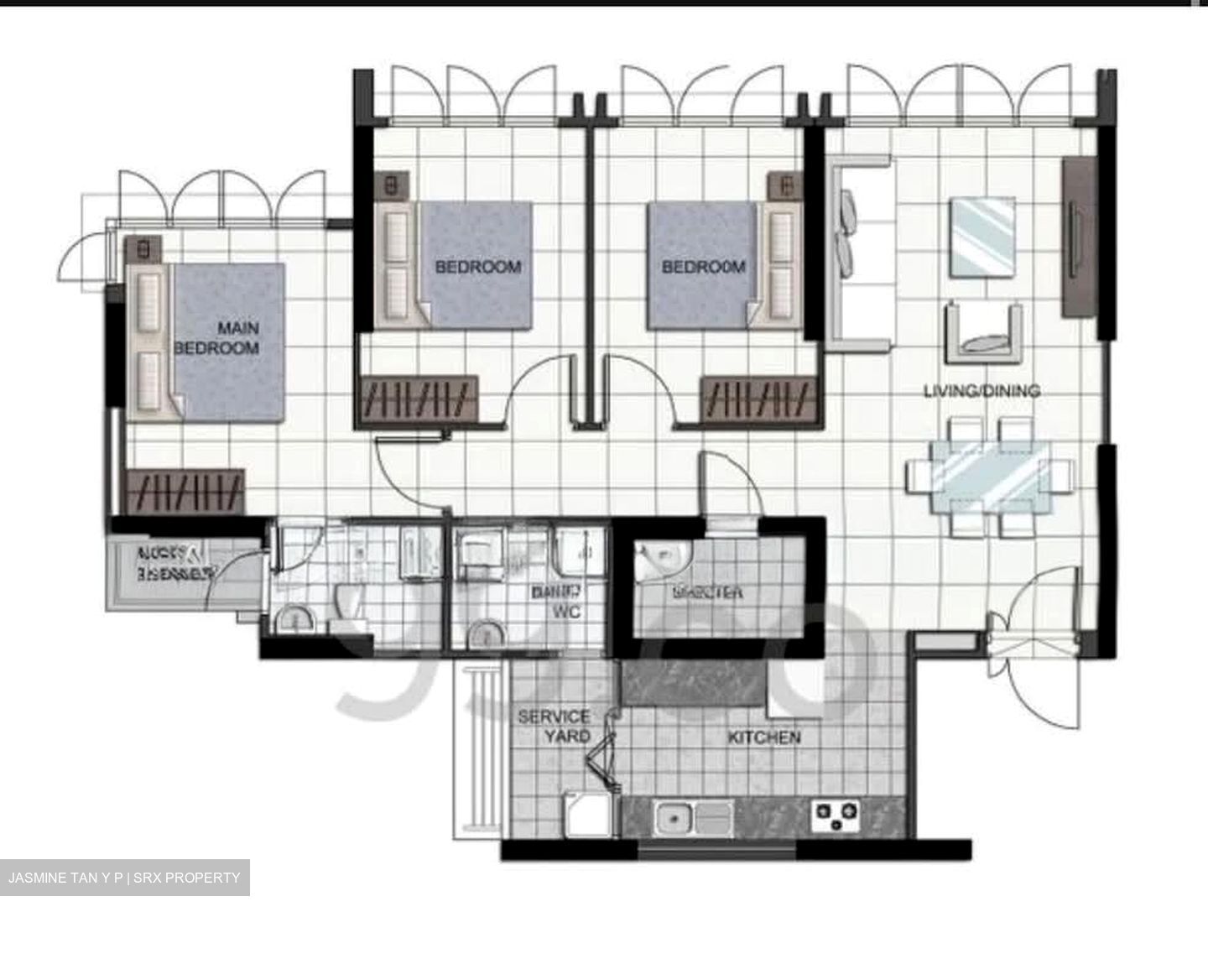 Blk 56 Teban View (Jurong East), HDB 4 Rooms #533776111
